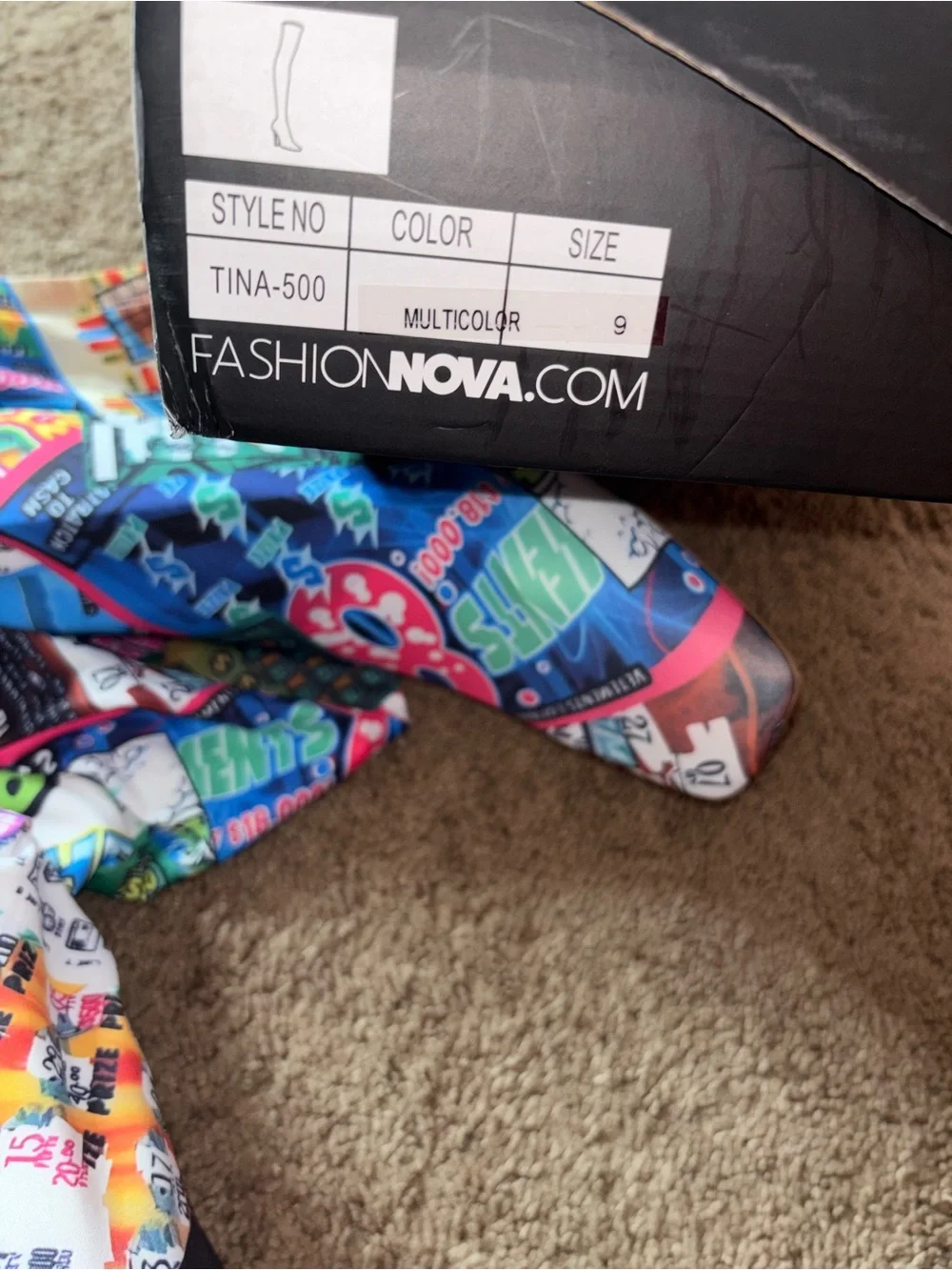 Multi-Color Over-the-Knee Heeled Boots